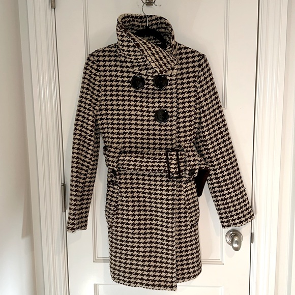 Sois & Kyo 80% wool pea coat Size Small - Picture 2 of 6